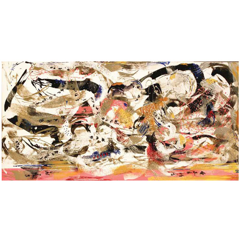 Jatra XXII
Acrylic on Canvas
48 x 96 inches
2008